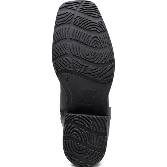 🆕Jousen Mens Amy8420-black Embroidery Retro Square Toe Chunky Heeled Boots - Picture 8 of 12